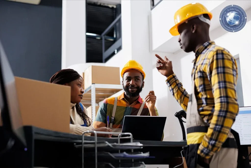 HSE compliance consulting in Ghana by ZE Global at an industrial safety training session