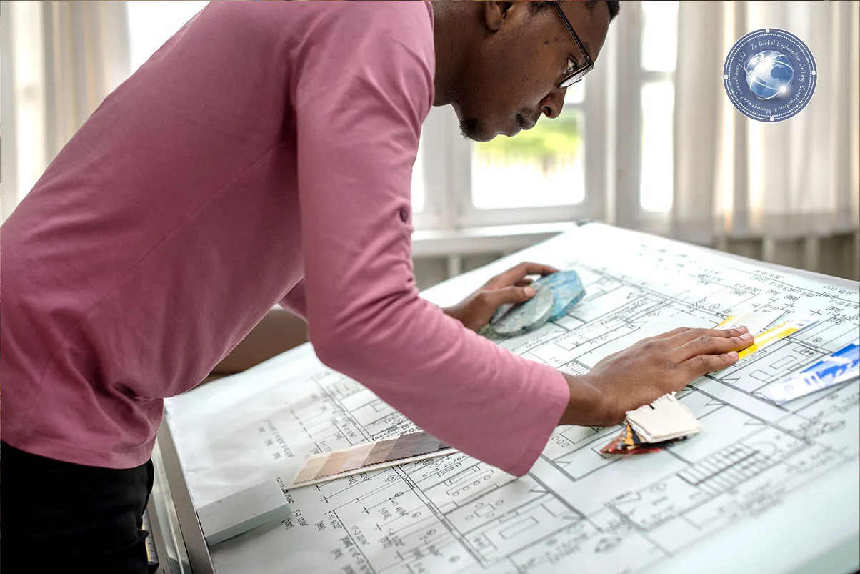 ZE Global engineers managing base construction in Ghana for a remote operations camp